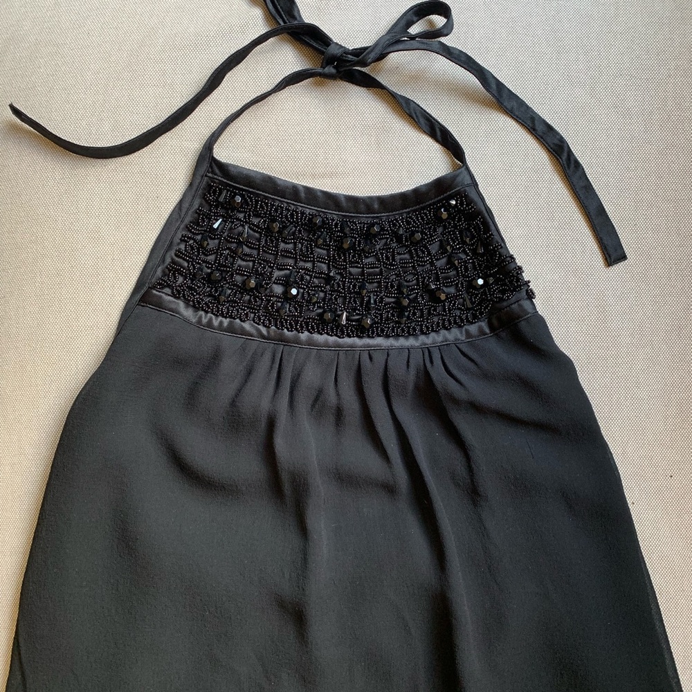 Beaded halter top